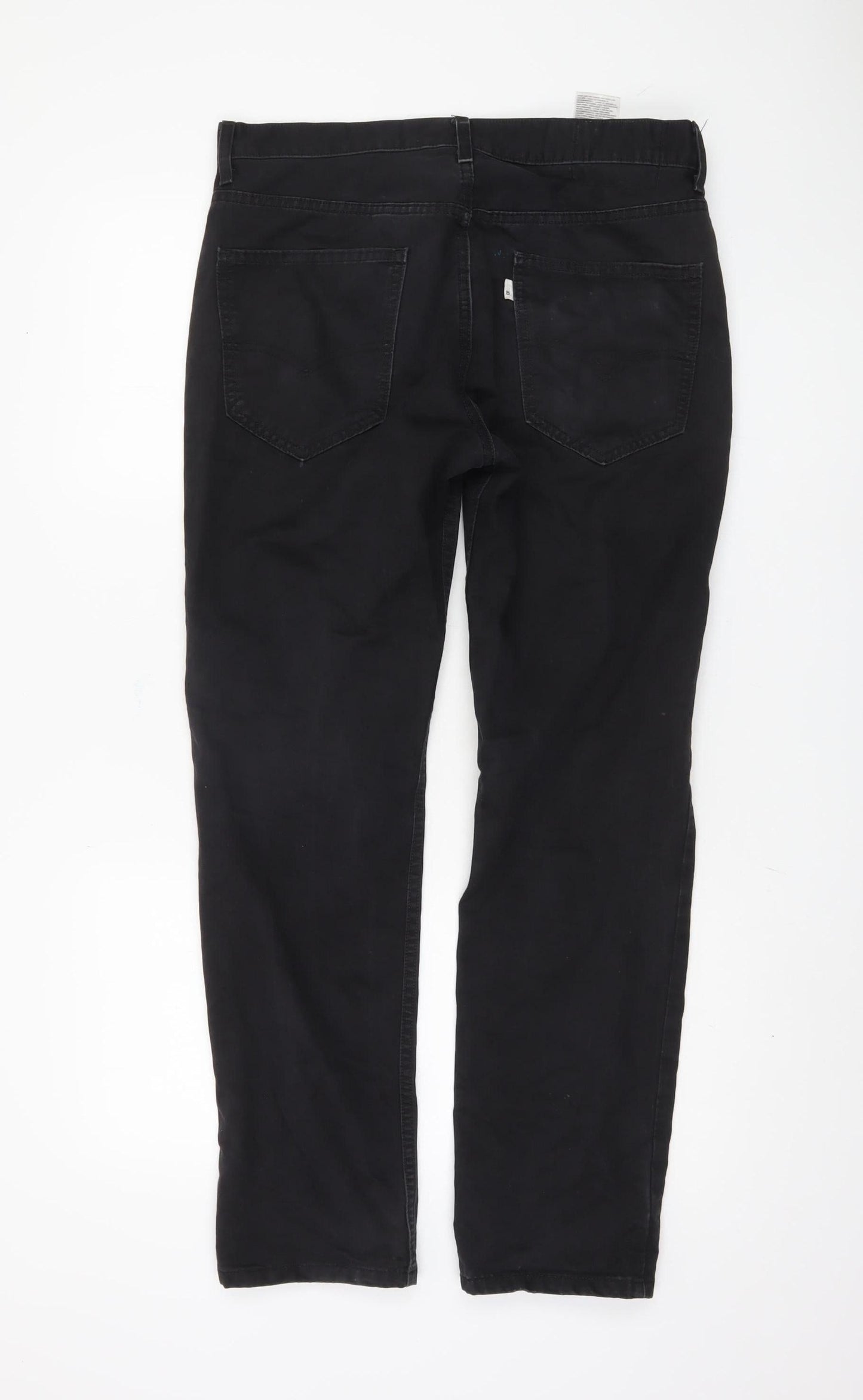 Levi Strauss Men's Black Chino Trousers Size 32L Regular