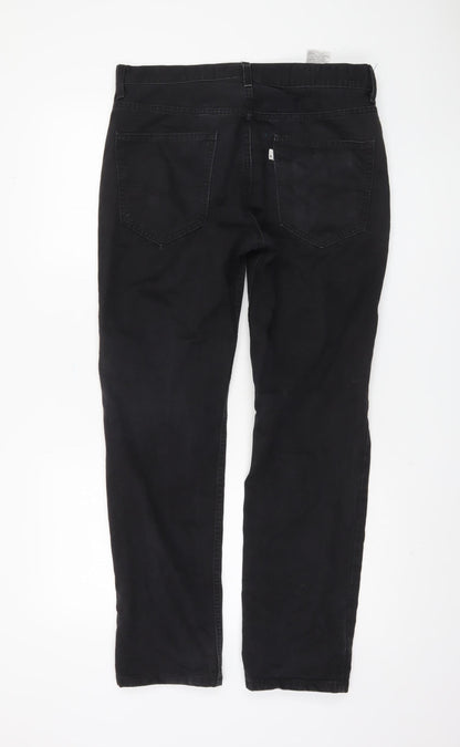 Levi Strauss Men's Black Chino Trousers Size 32L Regular