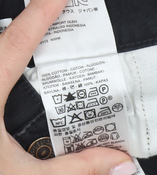 Levi Strauss Men's Black Chino Trousers Size 32L Regular