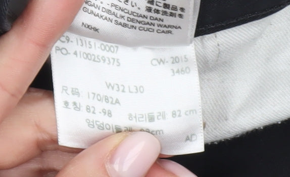 Levi Strauss Men's Black Chino Trousers Size 32L Regular