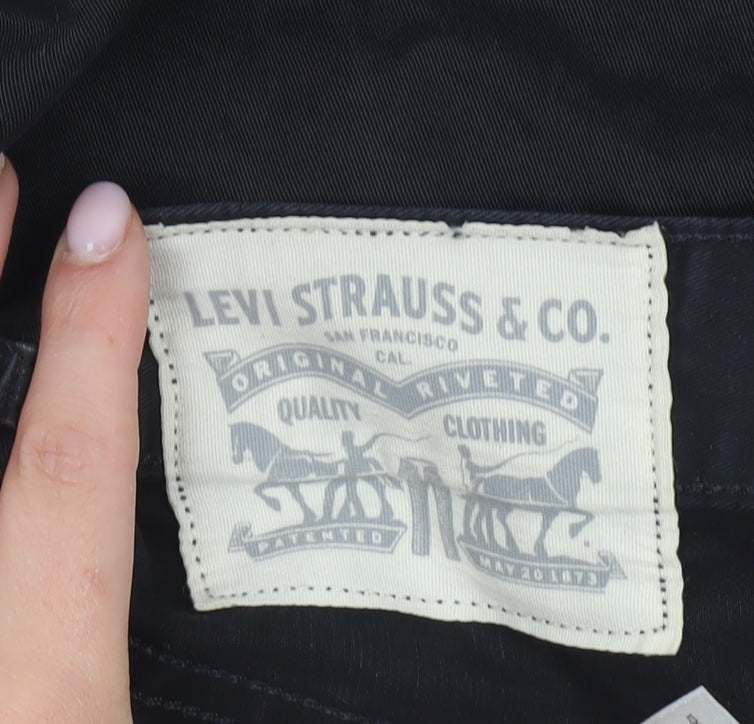 Levi Strauss Men's Black Chino Trousers Size 32L Regular
