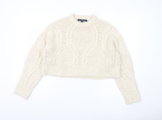 Womens UK Size XL French Connection Ivory Pullover Jumper