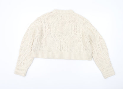 Womens UK Size XL French Connection Ivory Pullover Jumper