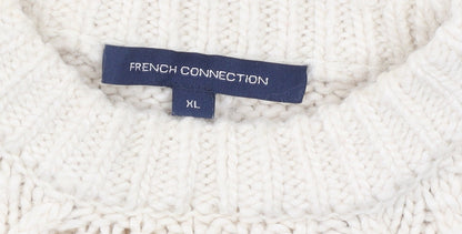 Womens UK Size XL French Connection Ivory Pullover Jumper