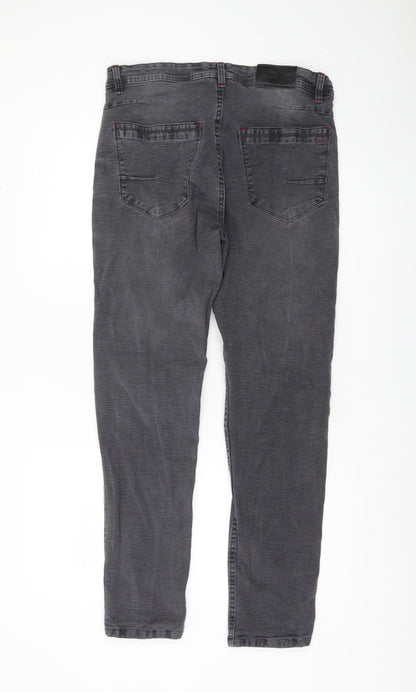 Mens UK Size 34 Sutta Man Regular Fit Straight Grey Jeans