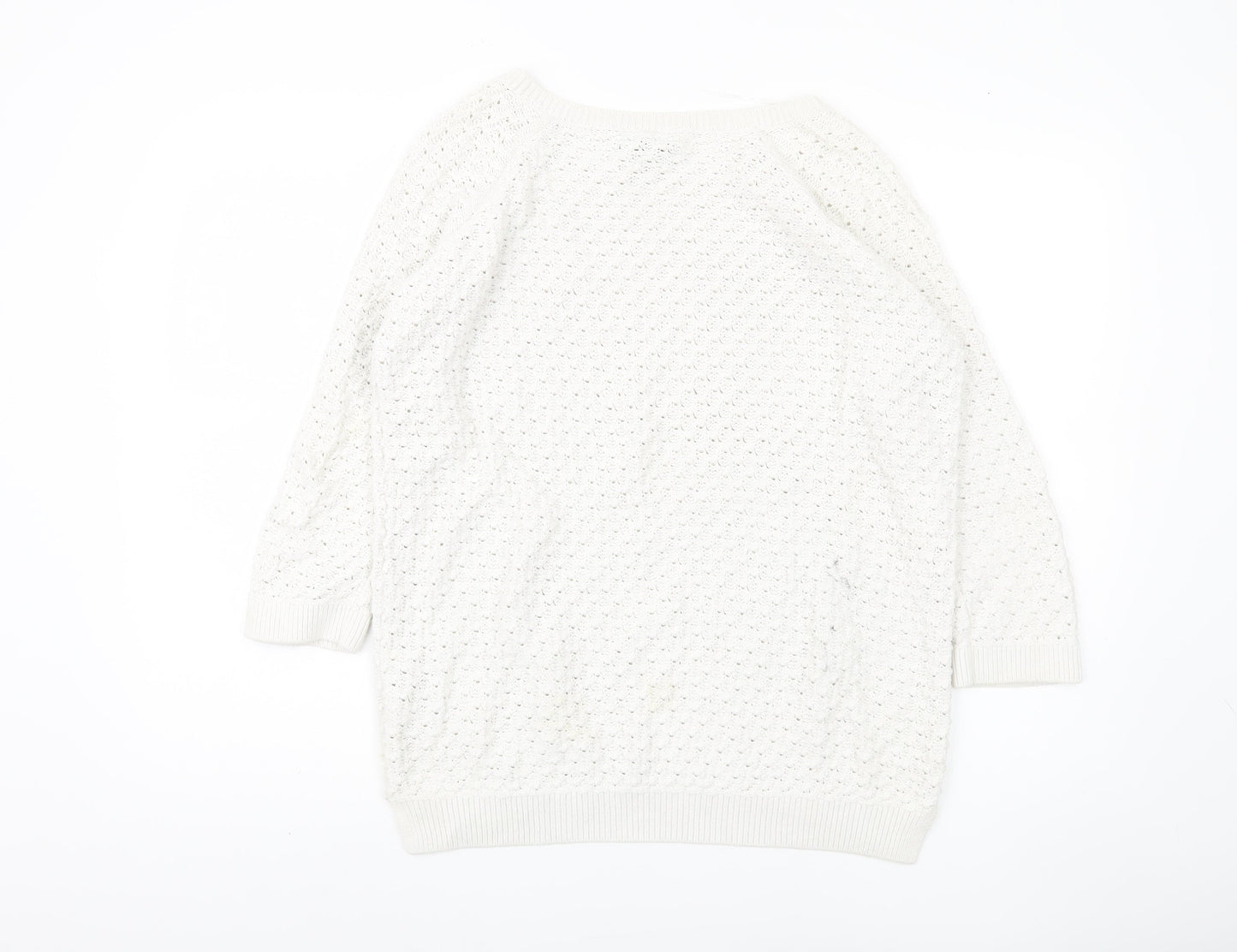 Womens UK Size S Wallis White Pullover Jumper