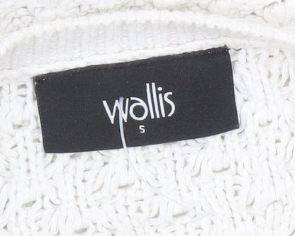Womens UK Size S Wallis White Pullover Jumper