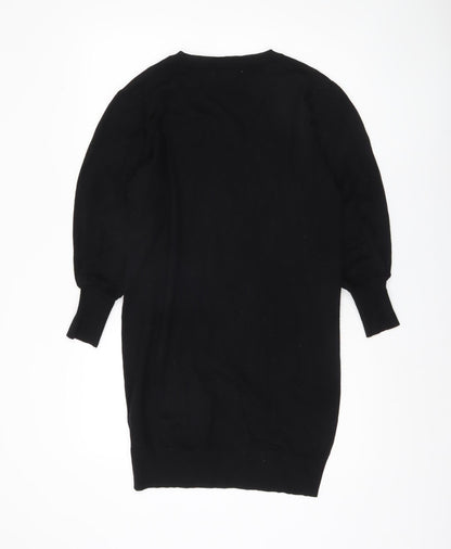 Womens UK Size S Pebble Bay Black Pullover Jumper