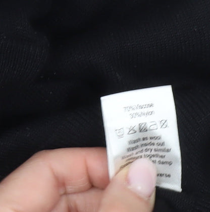 Womens UK Size S Pebble Bay Black Pullover Jumper