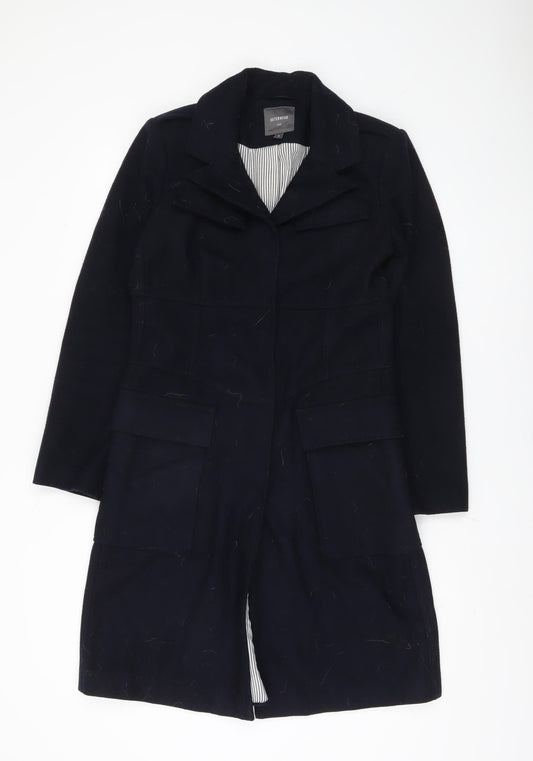 Womens UK Size 8 NEXT Black Overcoat