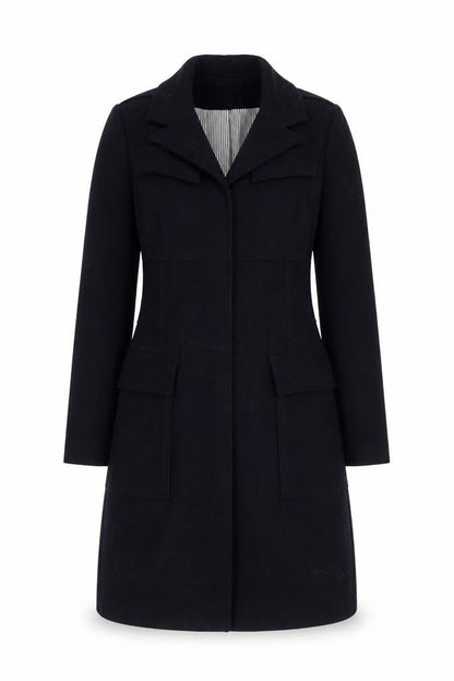 Womens UK Size 8 NEXT Black Overcoat