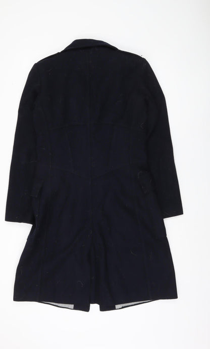 Womens UK Size 8 NEXT Black Overcoat