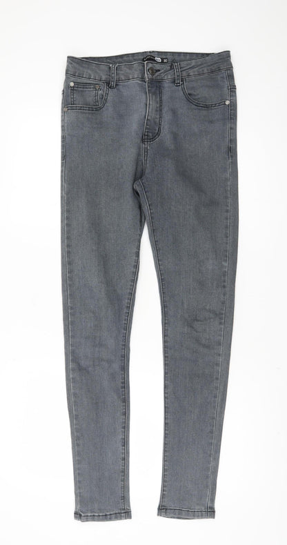 boohooMAN Grey Slim Fit Jeans for Men Size 30