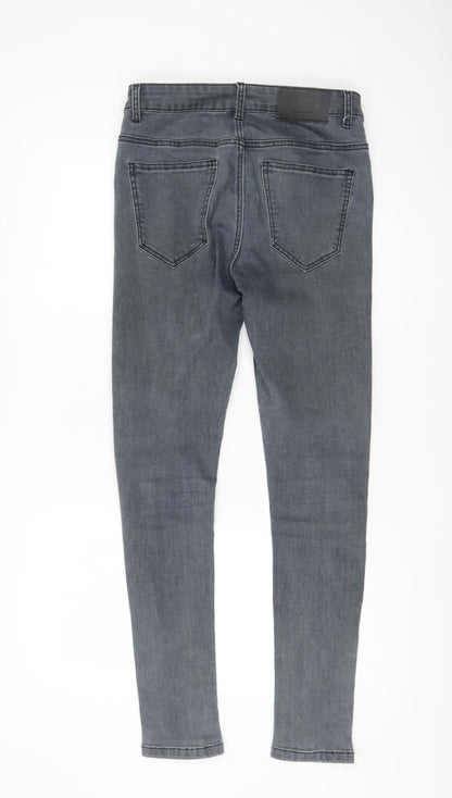 boohooMAN Grey Slim Fit Jeans for Men Size 30