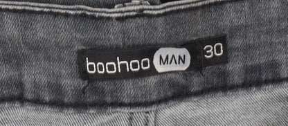 boohooMAN Grey Slim Fit Jeans for Men Size 30