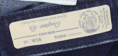 Diesel Men’s Skinny Blue Jeans Size 28 with Stretch