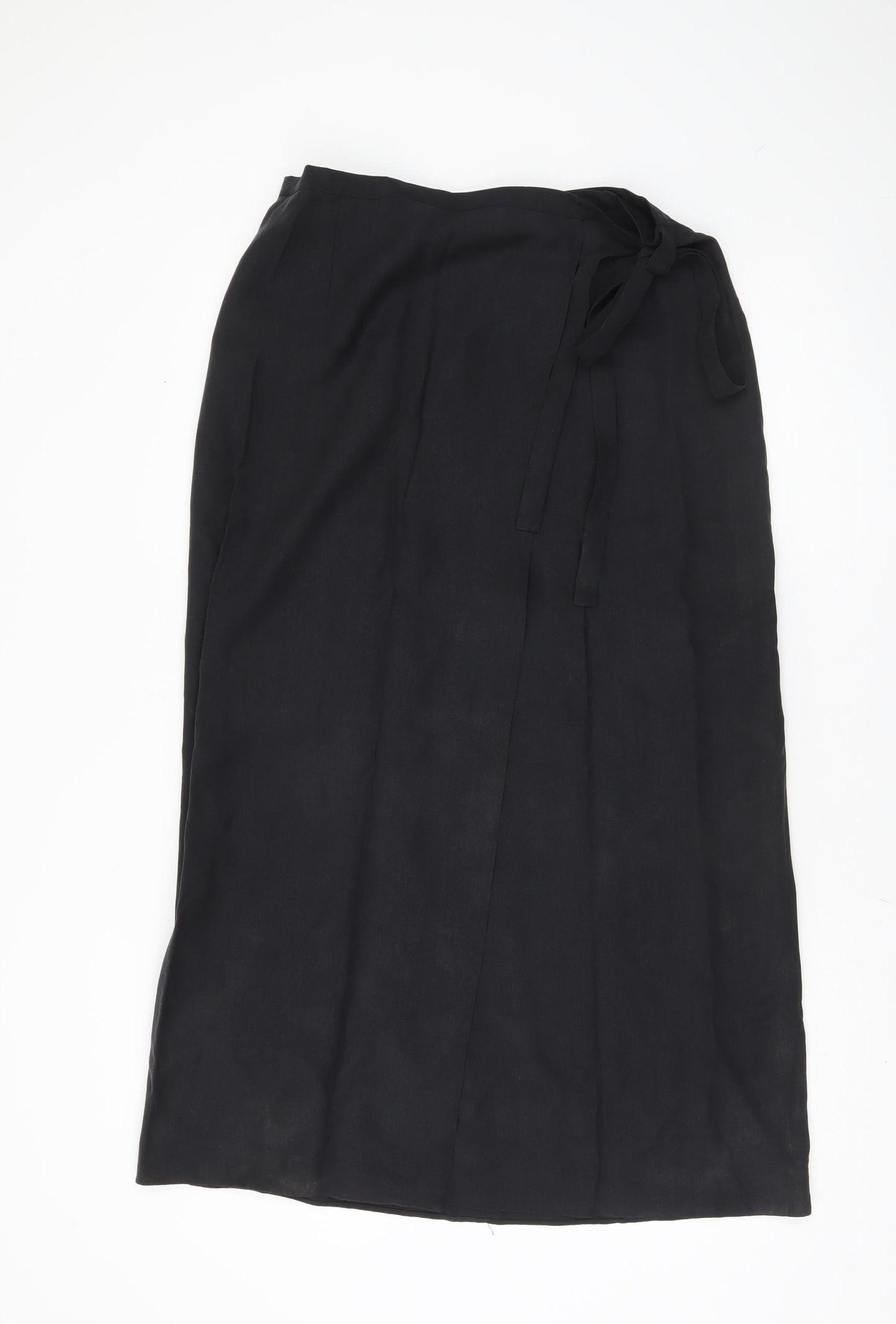 Marks and Spencer Women's Black Wrap Skirt Size 10