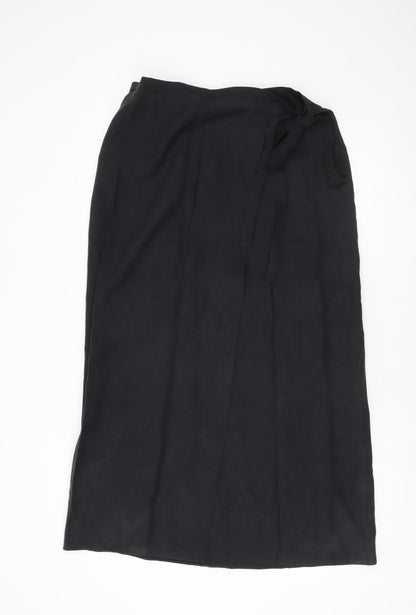 Marks and Spencer Women's Black Wrap Skirt Size 10