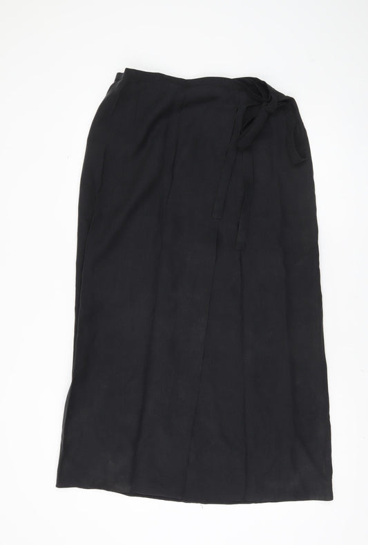Marks and Spencer Women's Black Wrap Skirt Size 10