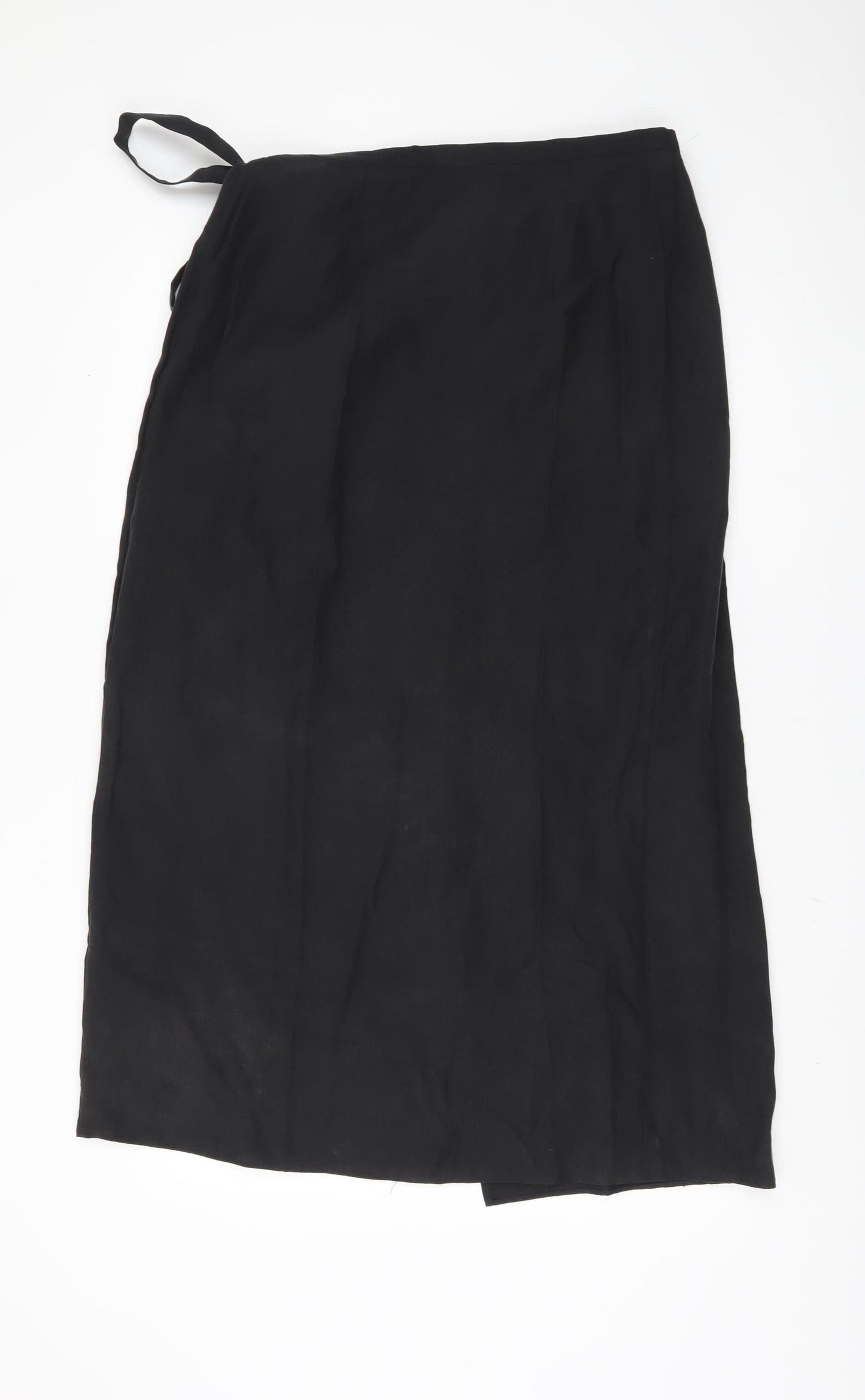 Marks and Spencer Women's Black Wrap Skirt Size 10