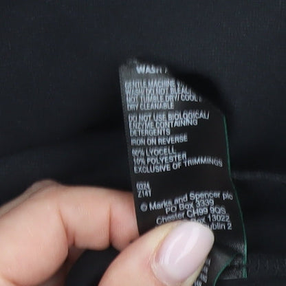 Marks and Spencer Women's Black Wrap Skirt Size 10