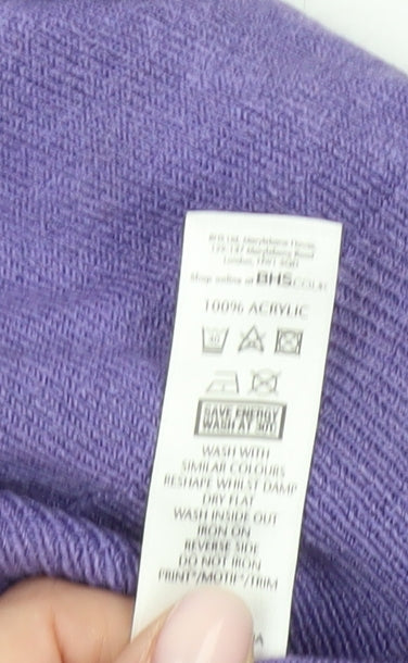 Womens UK Size 20 BHS Purple Pullover Jumper