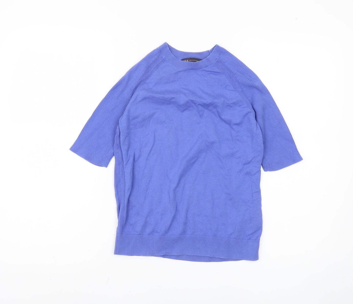 Womens UK Size S Marks and Spencer Blue Pullover Jumper
