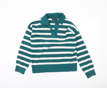 Womens UK Size S Marks and Spencer Green Pullover Jumper