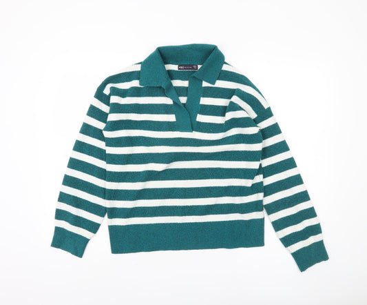 Womens UK Size S Marks and Spencer Green Pullover Jumper