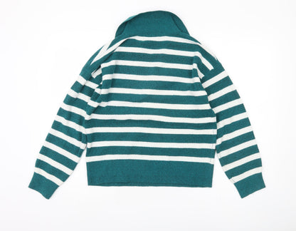 Womens UK Size S Marks and Spencer Green Pullover Jumper