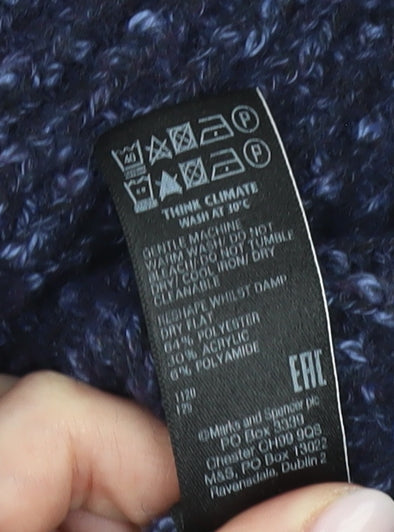 Womens UK Size M Marks and Spencer Blue Pullover Jumper