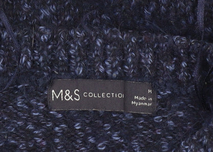 Womens UK Size M Marks and Spencer Blue Pullover Jumper
