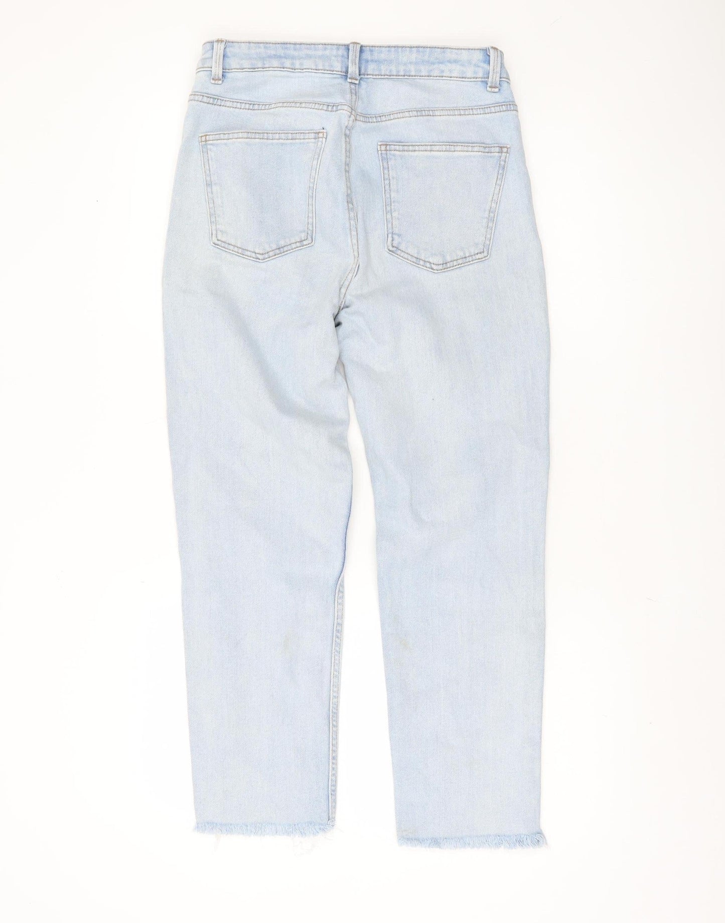 Denim Co. Women's Blue Straight Jeans 12 Regular Fit