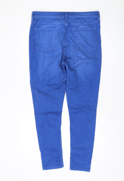 F&F Women's Blue Regular Fit Jeans XL