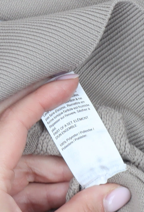 River Island Men's Beige Collared Full Zip Jumper S