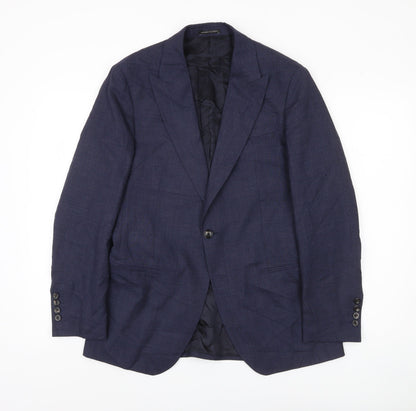 Mens UK Size 38 Reiss Regular Blue Suit Jacket