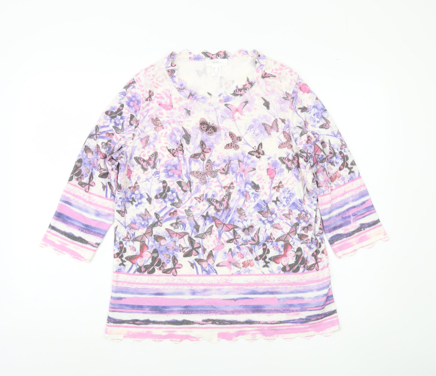 Womens UK Size 16 Mona Multicoloured Pullover Jumper