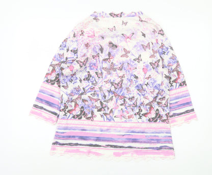 Womens UK Size 16 Mona Multicoloured Pullover Jumper