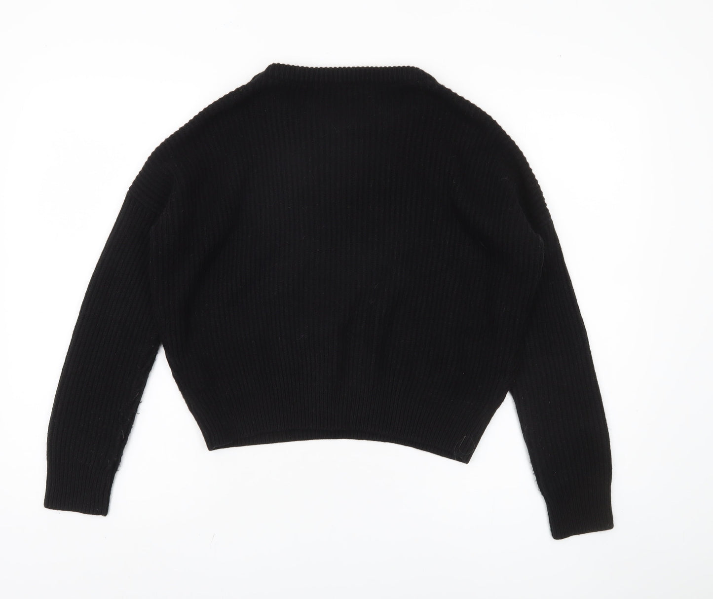 Womens UK Size S New Look Black Pullover Jumper