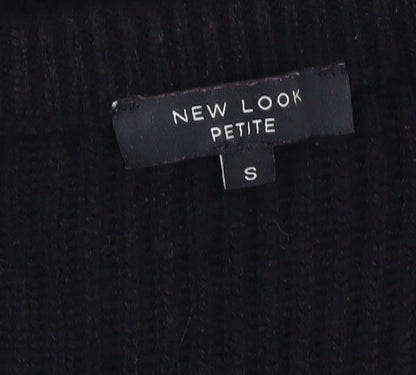 Womens UK Size S New Look Black Pullover Jumper