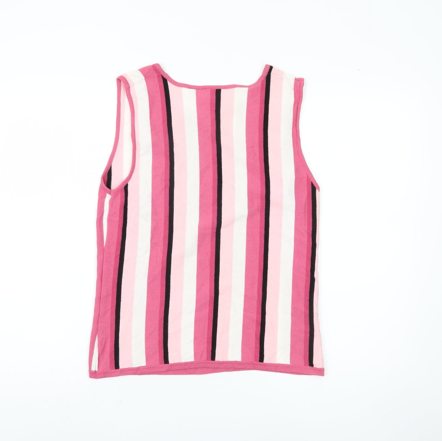 Womens UK Size M Gloria Vanderbilt Pink Basic Tank