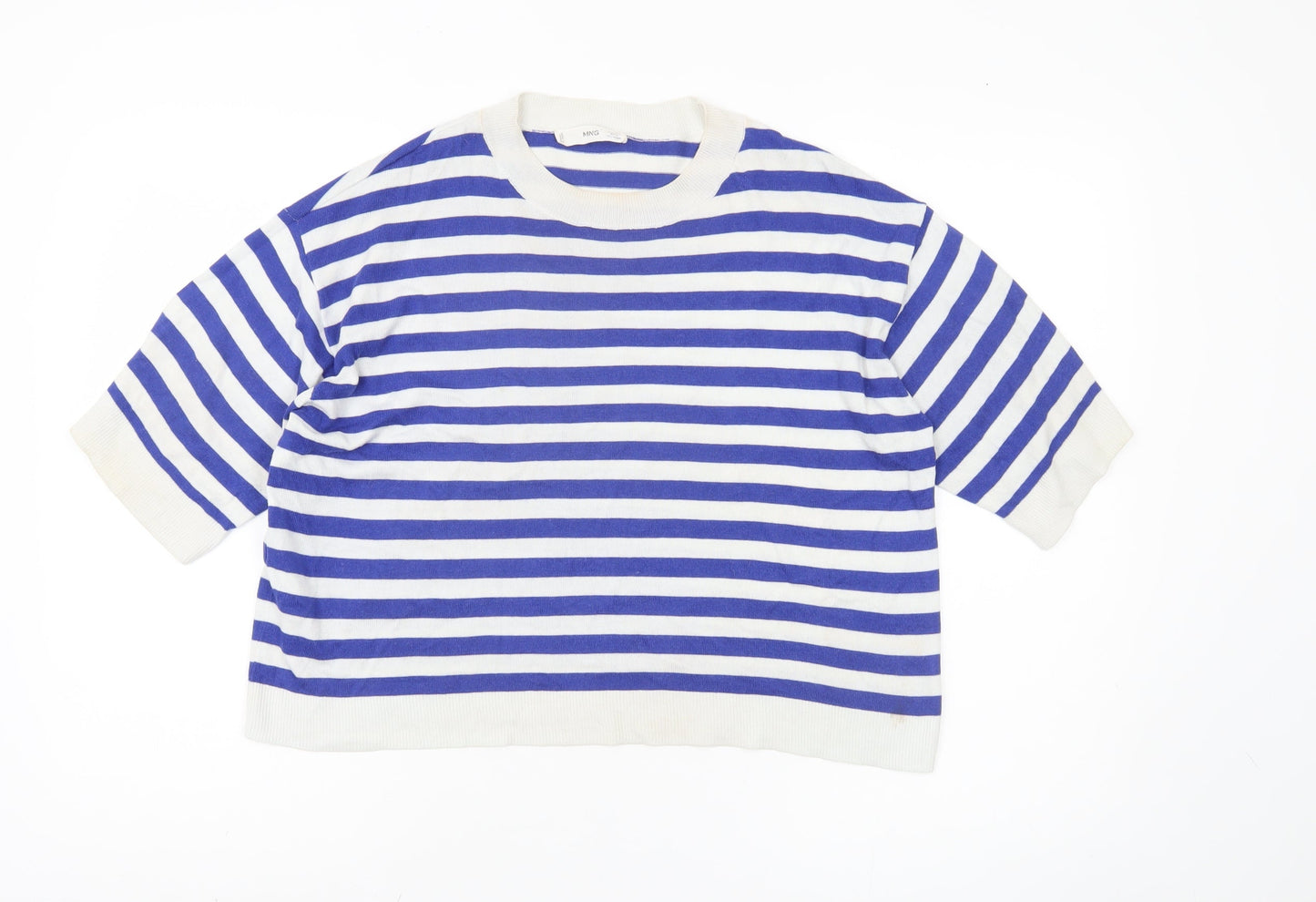 Womens UK Size L MNG Blue Pullover Jumper