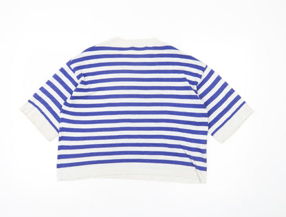 Womens UK Size L MNG Blue Pullover Jumper