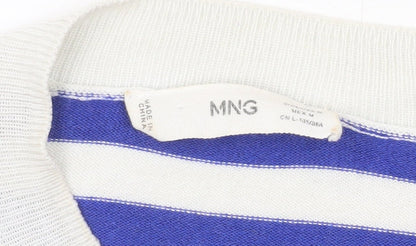 Womens UK Size L MNG Blue Pullover Jumper