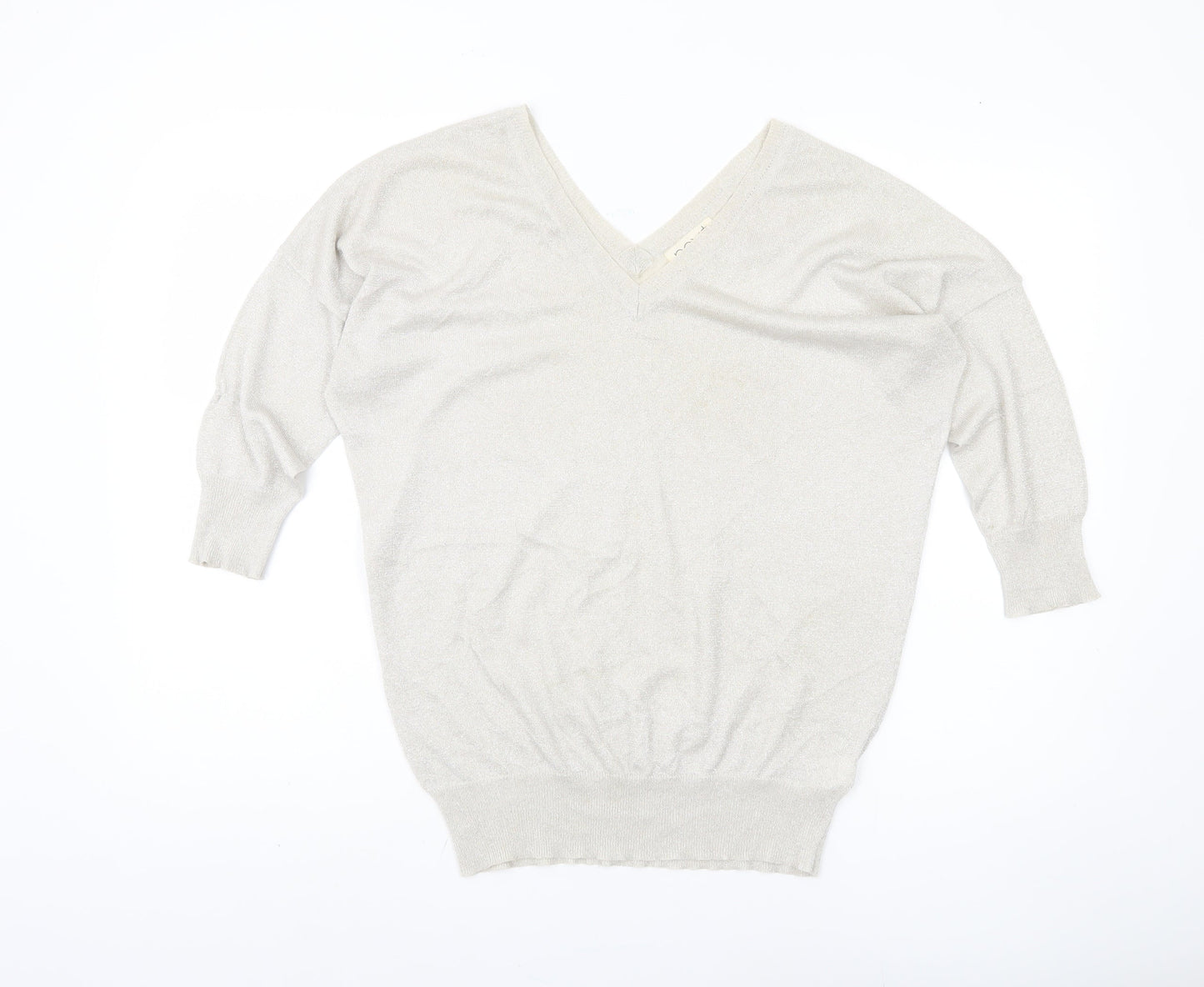 Womens UK Size 14 NEXT Silver Jumper Jumper