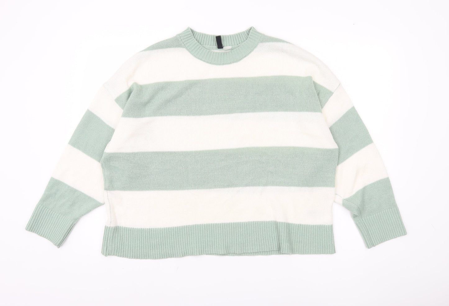 Womens UK Size 12 H&M Green Pullover Jumper