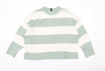 Womens UK Size 12 H&M Green Pullover Jumper
