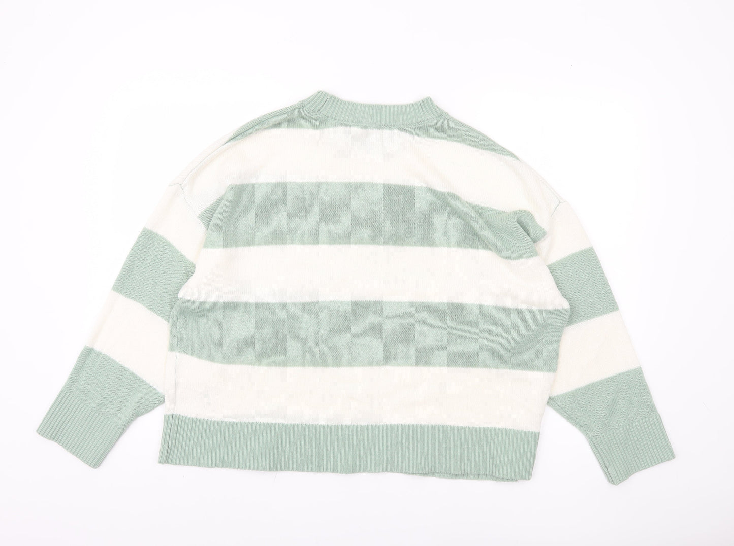 Womens UK Size 12 H&M Green Pullover Jumper