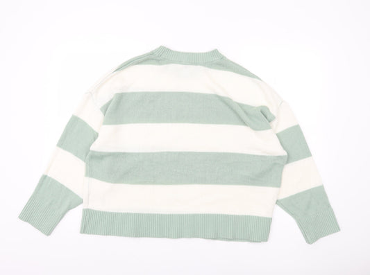 Womens UK Size 12 H&M Green Pullover Jumper