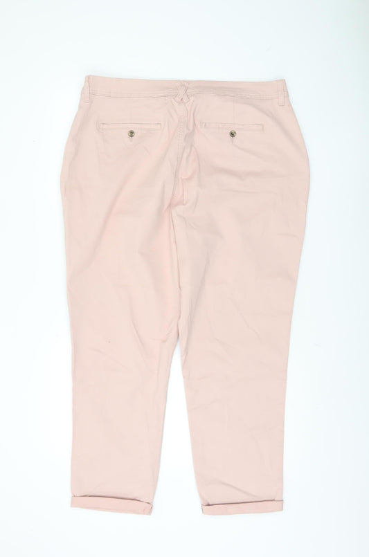 F&F Women's Pink Chino Trousers Size 10